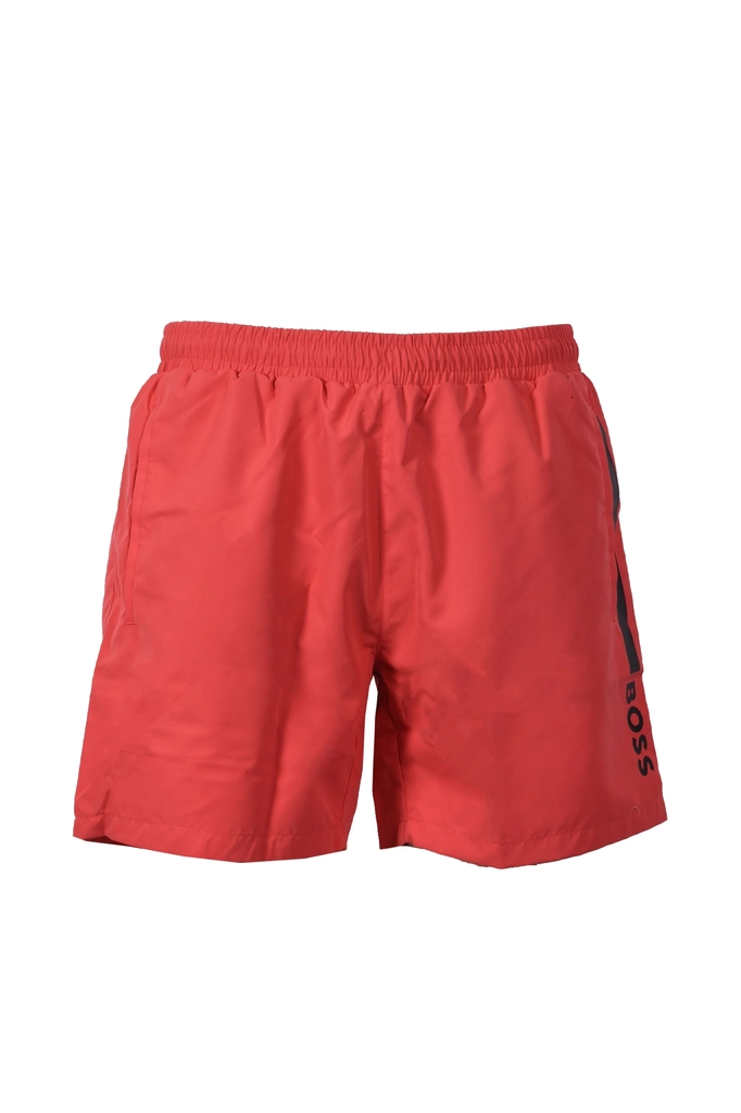 Hugo Boss Mens Dolphin Swim Shorts Medium Red - Size Medium